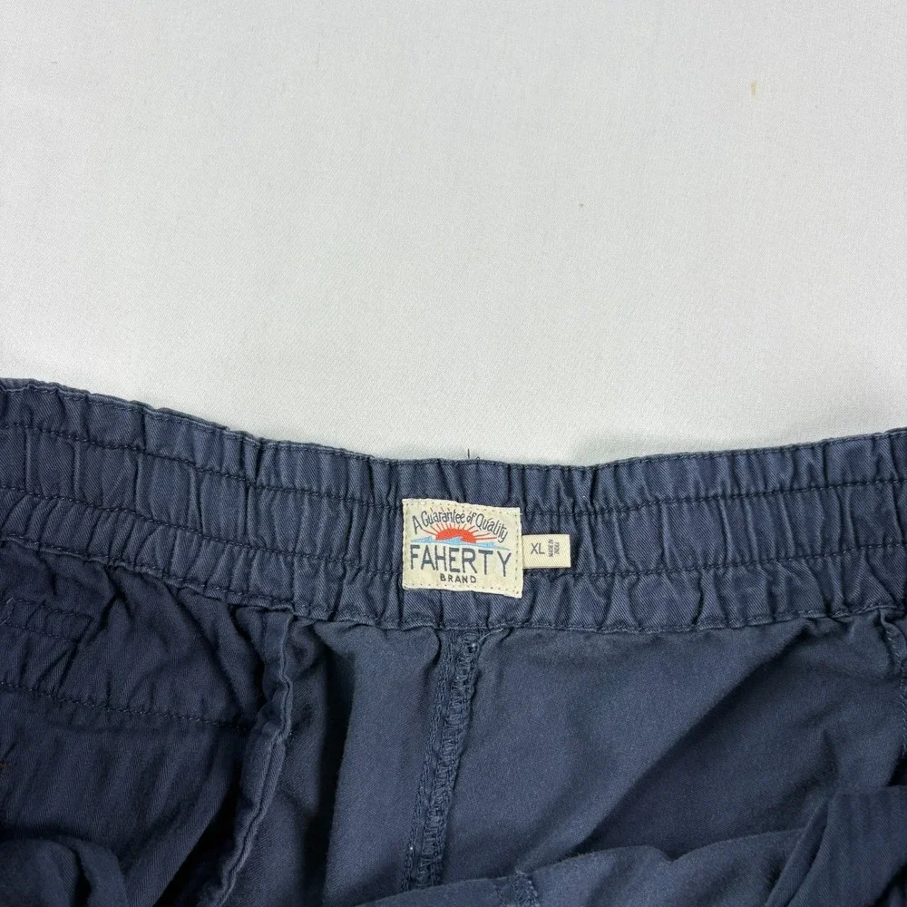 Faherty Shorts Mens XL Blue Casual Stretch Lounge Beach Preppy
